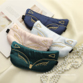 Manufacturer Custom Soft Silk Satin Embroidery Cute Animal Fox Sleeping Eye Mask